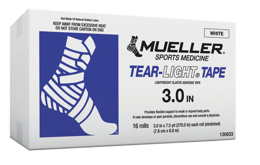 Mueller Tear-Light Tape 3" X 7.5 YD White