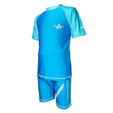 Aquasport Kids Swimming Sun Protection Short Sleeve 2 pcs Suit