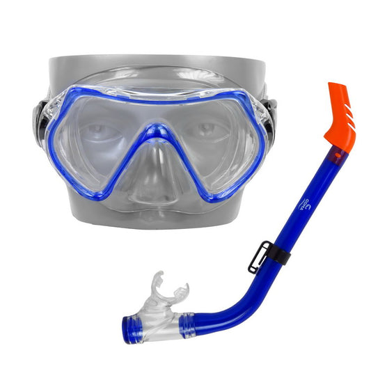 GOMA Kids Diving Goggles with Straw Set, (Semi-dry Snorkel)