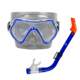 GOMA Kids Diving Goggles with Straw Set, (Semi-dry Snorkel)