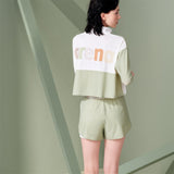 Arena Ladies Diagonal 3.0 Loose Fit Crop Panel Full Zip Long Sleeve Sun Protection Top