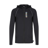 Arena Men Swimwear Long Sleeves Loose Fit Full Zip Sun Protection Top With Hood