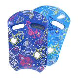 海豚踢板,帶有火箭印花的通用握把踢板