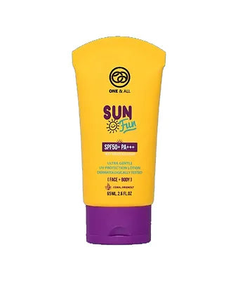 ONE & ALL SUN FUN Natural Source Sunscreen 65ml