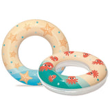 Bestway 24" Safety Inflatable Rubber Swim Ring for Kids