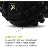 TriggerPoint Performance Grid X Massage Ball for Deep Tissue Massage and Exercise Recovery, Black