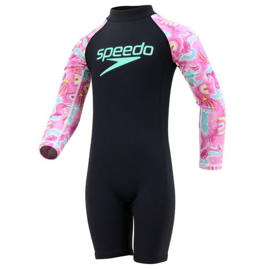 Speedo Combofit 嬰兒(2-6 歲)長袖氯丁橡膠套裝