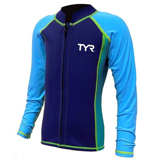 TYR 兒童 1.8 毫米氯丁橡膠本體保暖袖游泳潛水衣