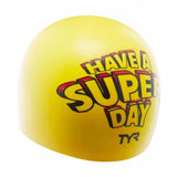 TYR 笑臉矽膠成人泳帽