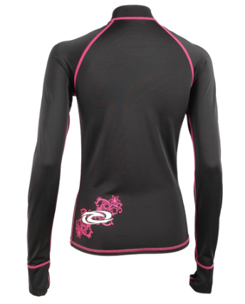 AROPEC Women  Lycra Long Sleeves Zipper Rash Guard