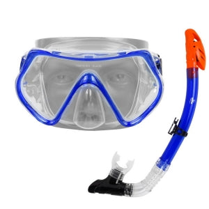 GOMA Snorkeling Goggle + Full Dry Straw, Waterproof, Odorless Silicone