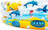 Bestway 60" Deep 3-Ring Sea Theme Inflatable Play Poo