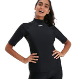 Speedo Eco EnduraBrite 女士必備短袖皮疹上衣