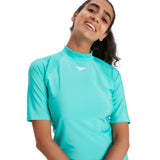 Speedo Eco EnduraBrite 女士必備短袖皮疹上衣