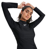 Speedo Eco EnduraBrite 女款基本款長袖防曬上衣