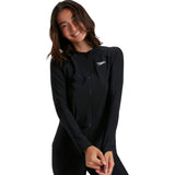 Speedo Eco Endurabrite 女款 Essential 前拉鍊長袖防曬上衣