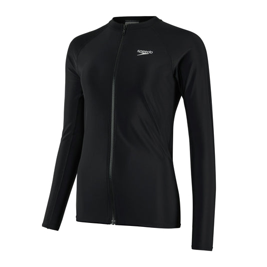 Speedo Eco Endurabrite 女款 Essential 前拉鍊長袖防曬上衣