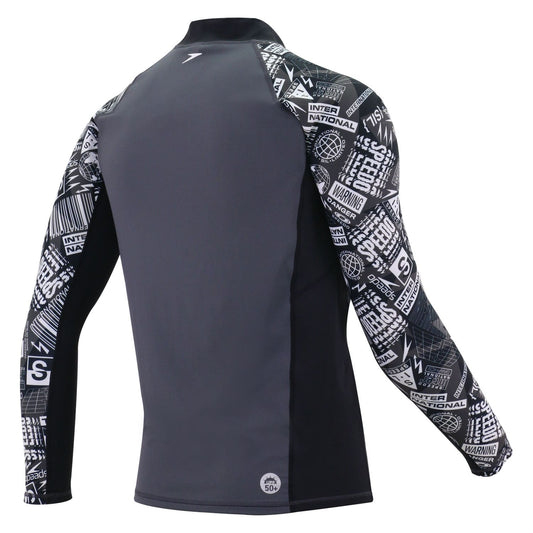 Speedo Deluxe Printed Men's Long Sleeve Rashguard