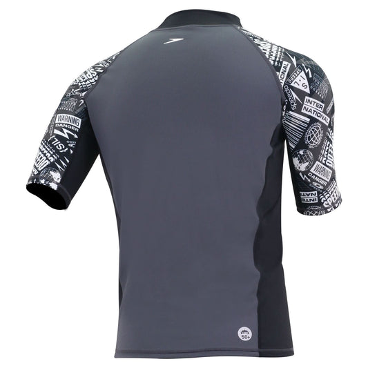 Speedo Deluxe Printed Men's Short Sleeve Rashguard