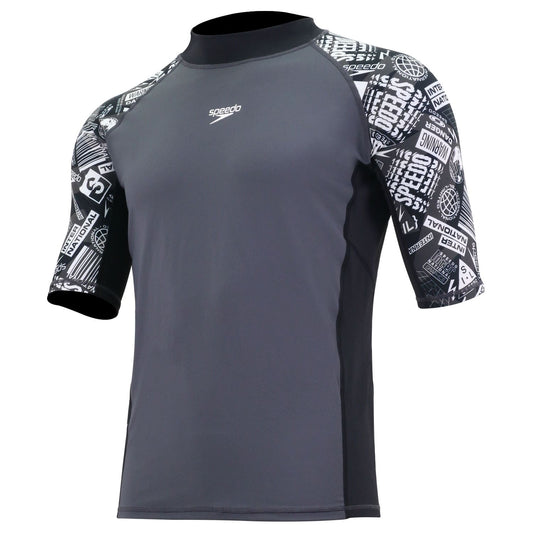 Speedo Deluxe Printed Men's Short Sleeve Rashguard