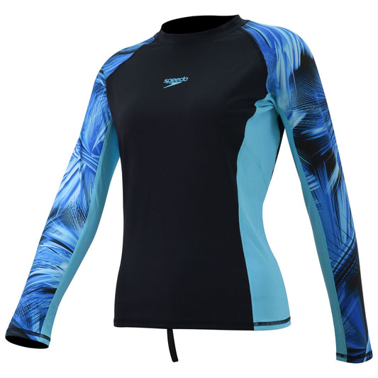 Speedo Deluxe Printed Ladies' Long Sleeve Rashguard