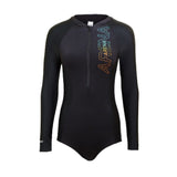 Arena Ladies Swimwear Arena Diamonds Long Sleeve Double Layer Half Zip Bodysuit