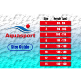 Aquasport 長袖青少年泳衣 兒童長袖游泳衣 - Aquasport 海軍藍/藍色, 12