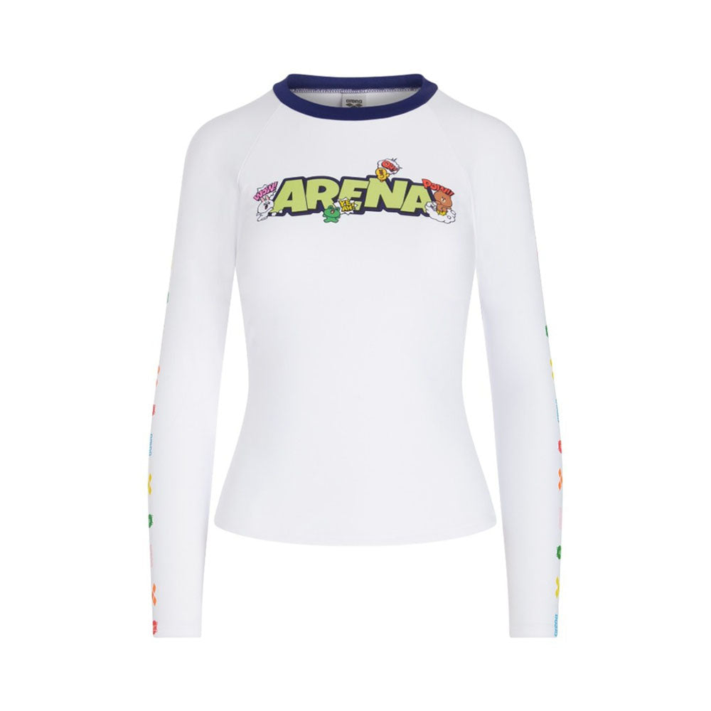 Arena Ladies Line Friends Comic Pop Long Sleeves Sun Protection Top