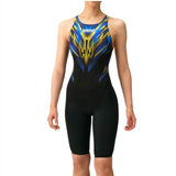 Arena 女士FINA認証 HALF SPATS交叉背膝上型競賽泳衣 