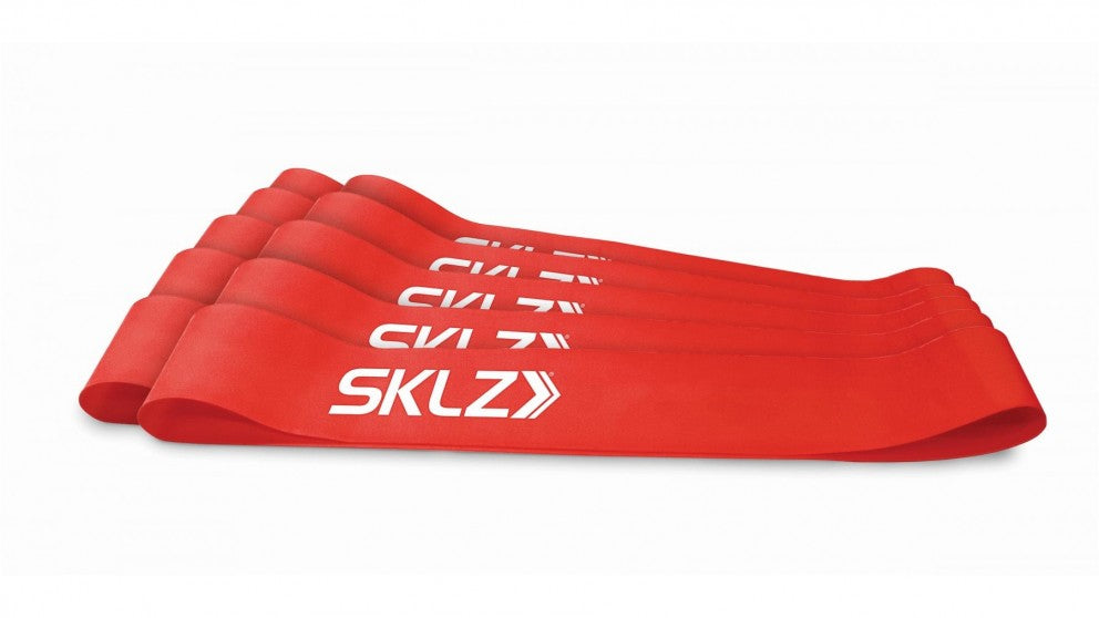 SKLZ Z1488 Mini Band (Medium), Red (10 band/pack)