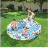 Bestway 60" Deep 3-Ring Sea Theme Inflatable Play Poo