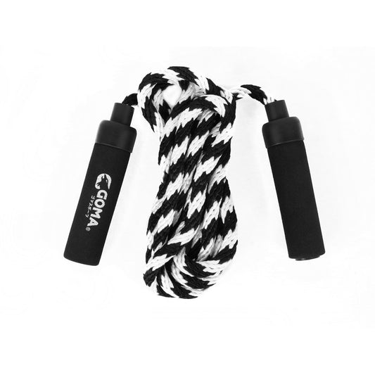 GOMA Jump Rope, 9 Feet., Black &amp; White