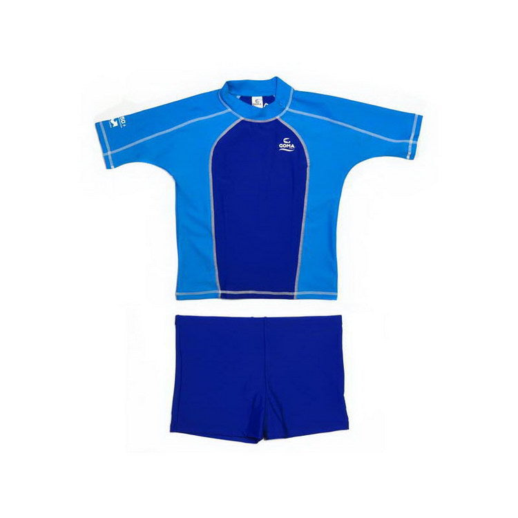 GOMA Children's Round Neck Short Sleeve Flat Foot Sunscreen Suit