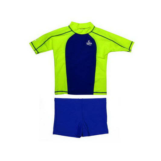 GOMA Children's Round Neck Short Sleeve Flat Foot Sunscreen Suit