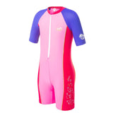 TYR Kid's Swim Jumpsuit with Short Sleeve