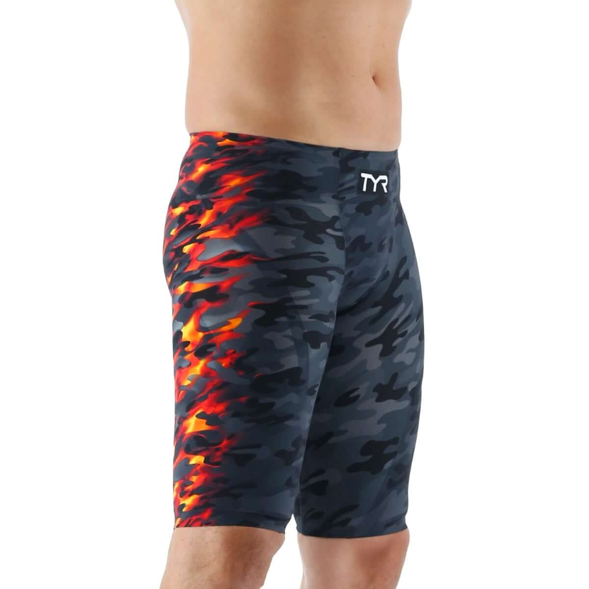 TYR Men s Venzo Camo Low Waist Jammer Swimsuit Fire swim.is