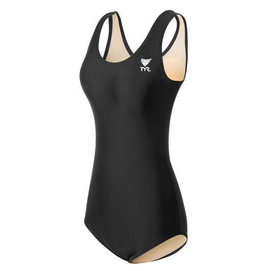 TYR Ladies One Piece Solid Color Swimsuit