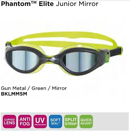 Zoggs Phantom Elite Junior Mirror